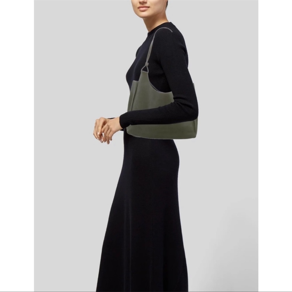 Neiman Marcus Olive Moss Green Tote Shoulder Bag